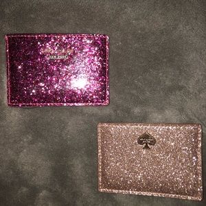 2 Kate Spade Sparkly Cardholders (Bundle!)